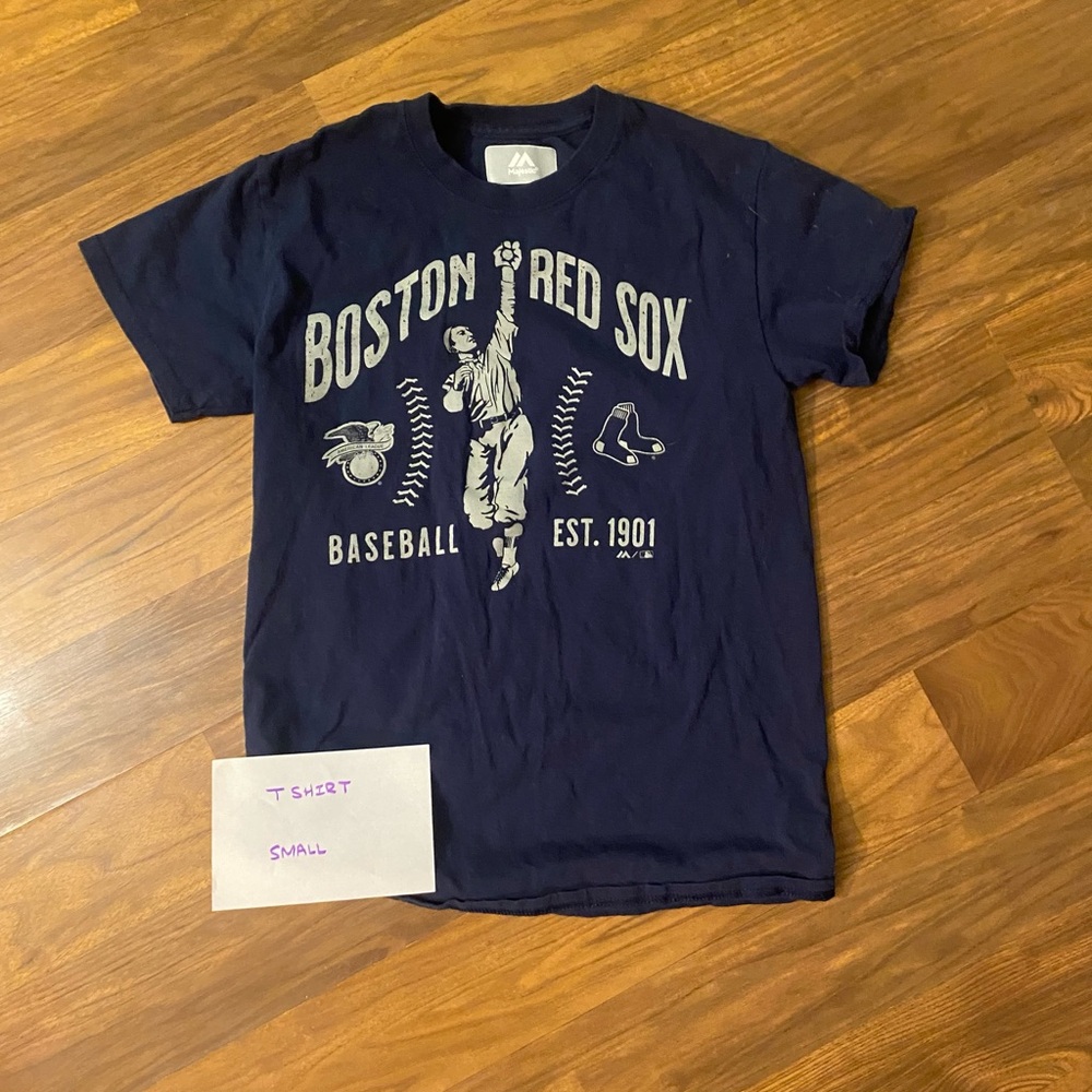 Majestic Blue Boston Red Sox Short Sleeve Tee
